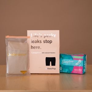 PantyProp (2) Period Panties & (1) Sleep Boyshort